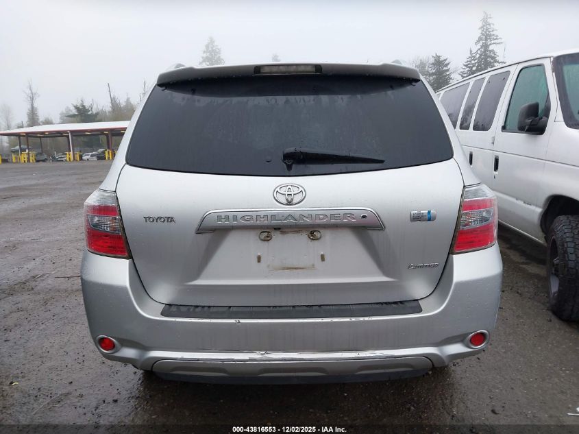 2008 Toyota Highlander Hybrid Limited VIN: JTEEW44A982021214 Lot: 43816553