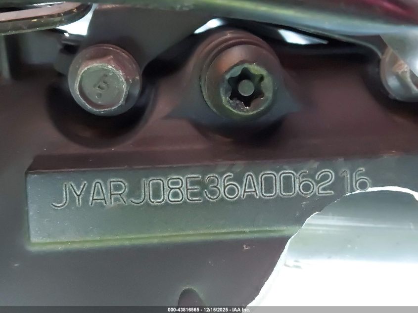 2006 Yamaha Fz6 S VIN: JYARJ08E36A006216 Lot: 43816565