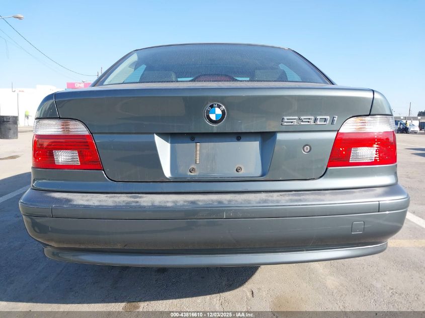 2003 BMW 530Ia VIN: WBADT634X3CK40439 Lot: 43816610