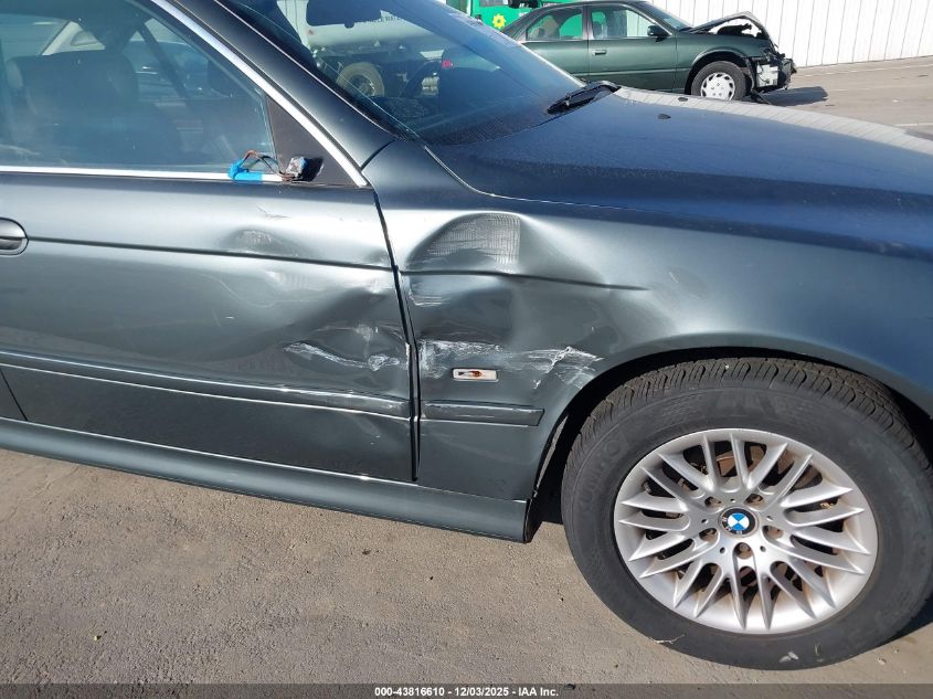 2003 BMW 530Ia VIN: WBADT634X3CK40439 Lot: 43816610