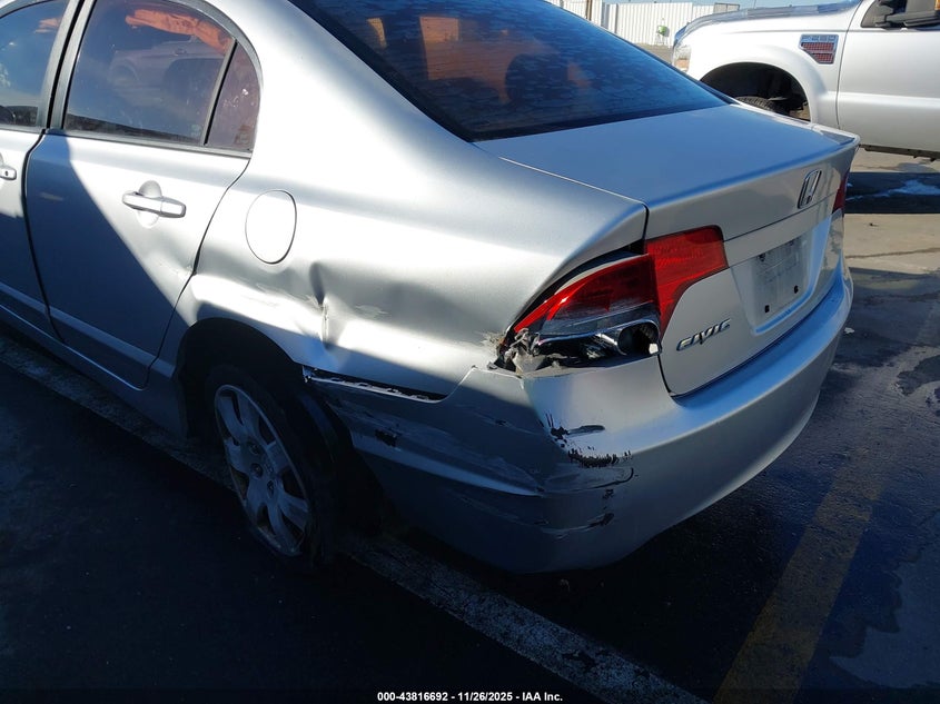 2008 Honda Civic Lx VIN: 2HGFA165X8H344931 Lot: 43816692