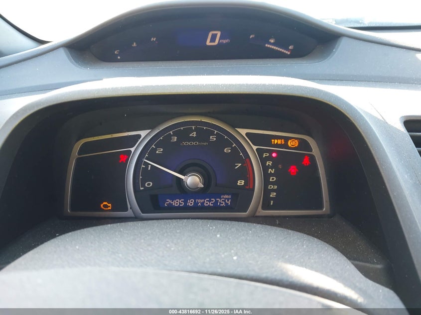 2008 Honda Civic Lx VIN: 2HGFA165X8H344931 Lot: 43816692