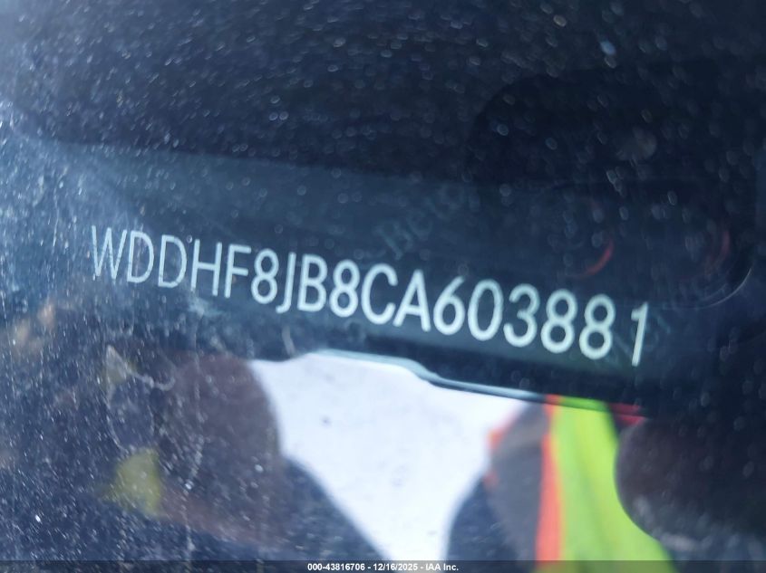 2012 Mercedes-Benz E 350 4Matic VIN: WDDHF8JB8CA603881 Lot: 43816706