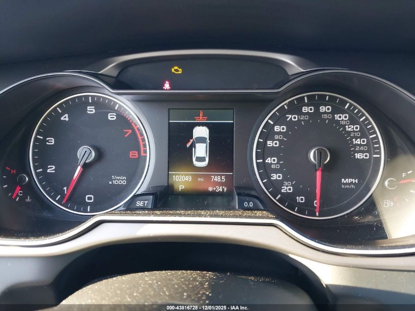 2014 Audi A4 2.0T Premium VIN: WAUFFAFL7EN025906 Lot: 43816728