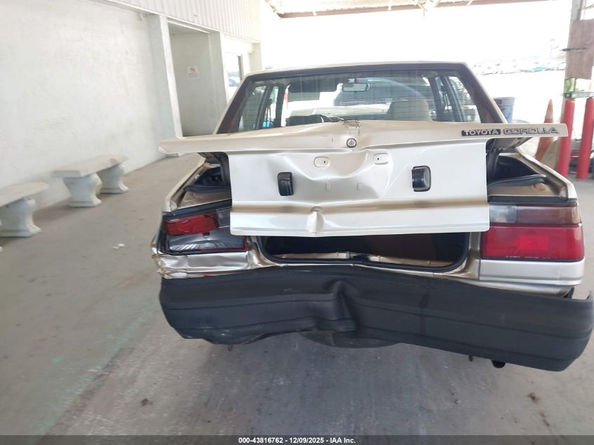 1987 Toyota Corolla Dlx VIN: JT2AE82EXH3534025 Lot: 43816762