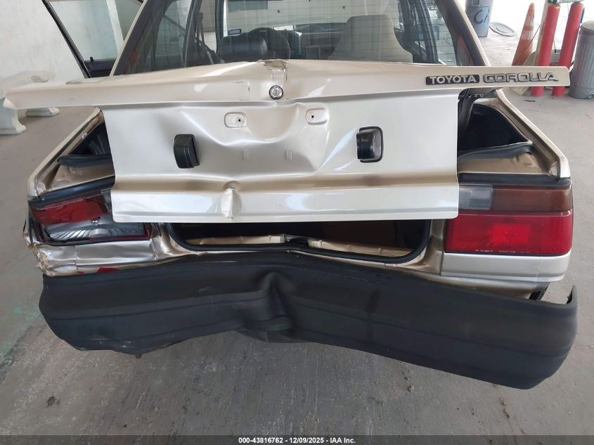 1987 Toyota Corolla Dlx VIN: JT2AE82EXH3534025 Lot: 43816762