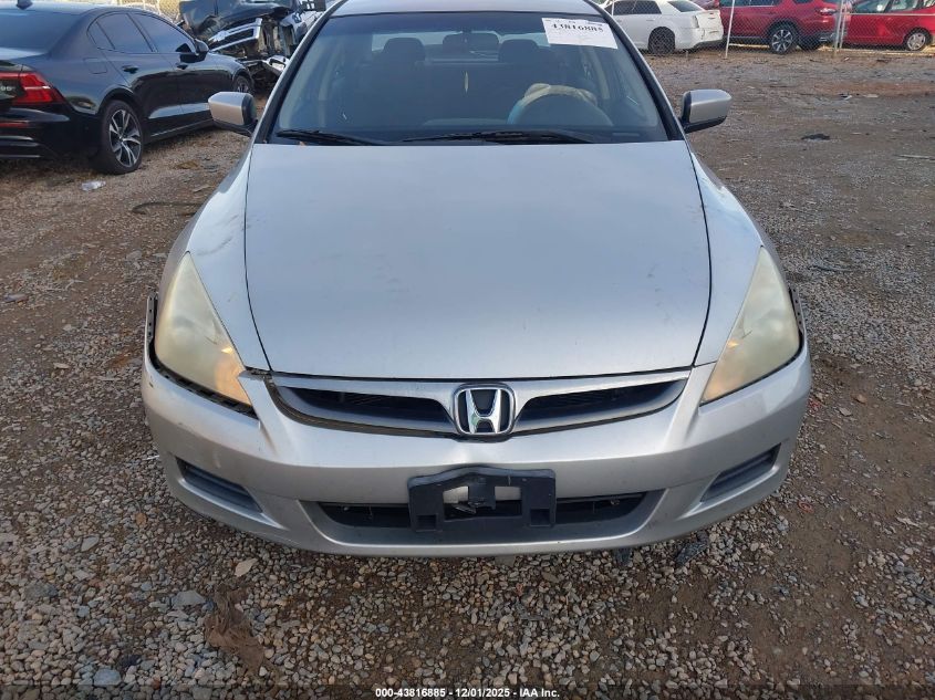 2006 Honda Accord 2.4 Lx VIN: 1HGCM56436A150830 Lot: 43816885