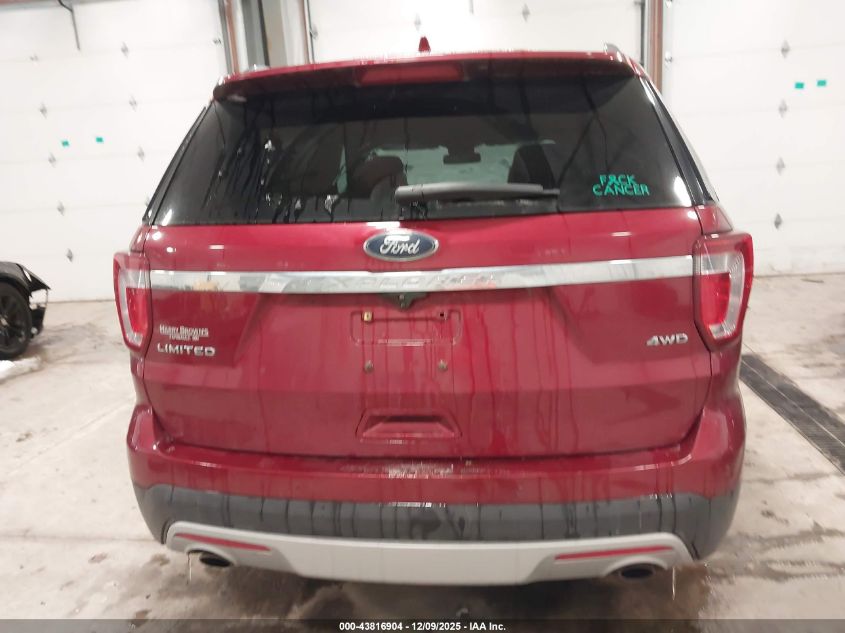 2017 Ford Explorer Limited VIN: 1FM5K8F80HGC38795 Lot: 43816904