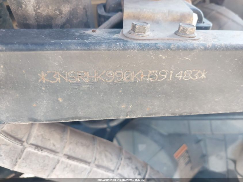 2019 Polaris General 4 1000 Eps Ride Command Edition VIN: 3NSRHK990KH591483 Lot: 43816973