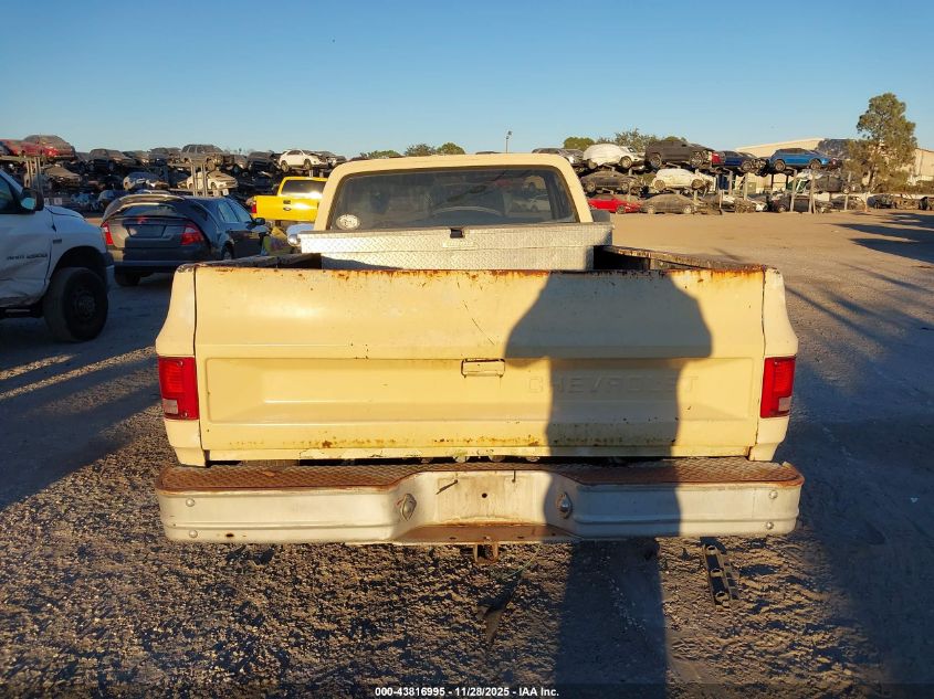 1986 Chevrolet C20 VIN: 1GCEC24NXGF395164 Lot: 43816995