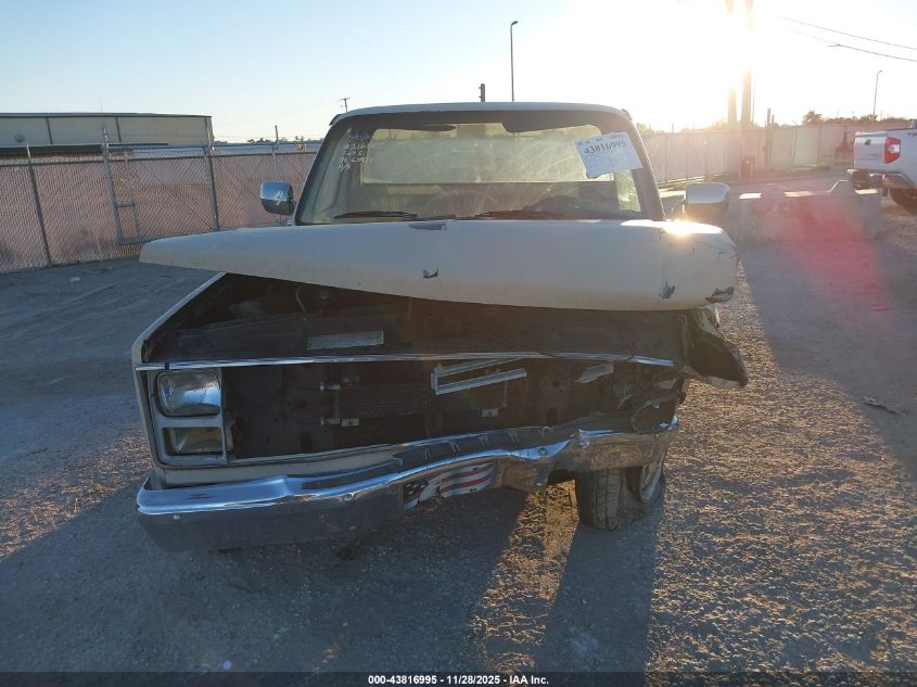 1986 Chevrolet C20 VIN: 1GCEC24NXGF395164 Lot: 43816995