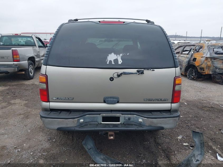 2001 Chevrolet Tahoe Ls VIN: 1GNEK13T91R115809 Lot: 43817023