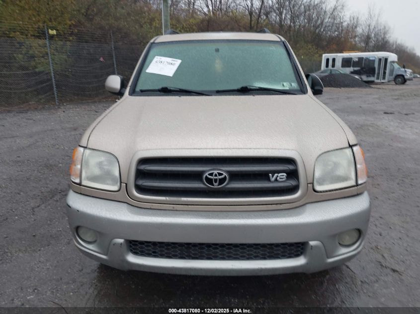 2002 Toyota Sequoia Sr5 V8 VIN: 5TDBT44A32S116996 Lot: 43817080