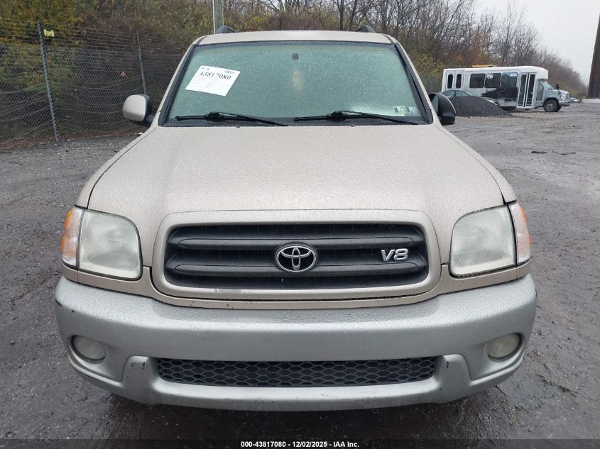 2002 Toyota Sequoia Sr5 V8 VIN: 5TDBT44A32S116996 Lot: 43817080