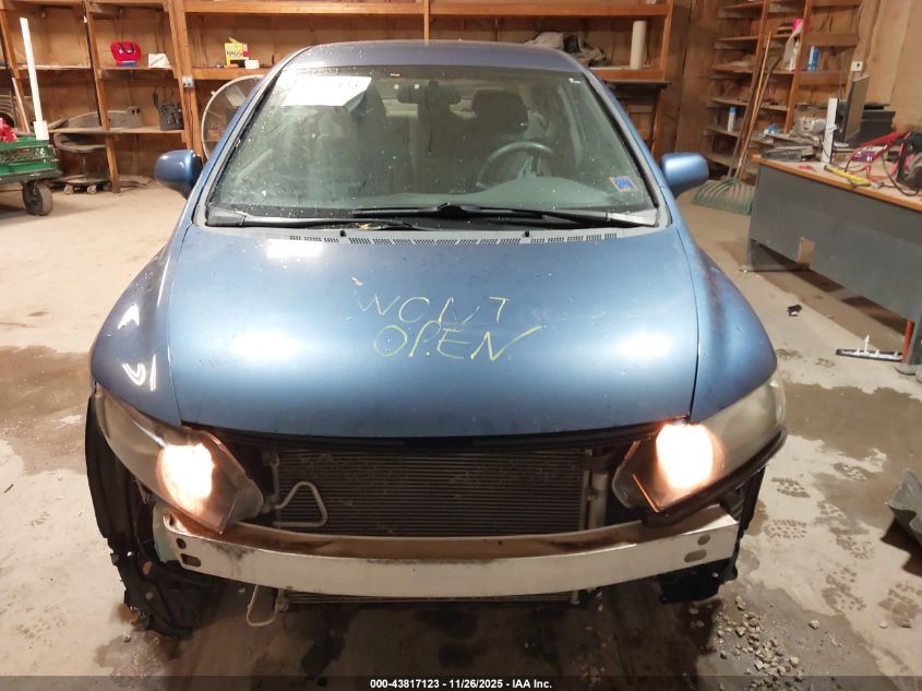 2009 Honda Civic Lx VIN: 19XFA165X9E036993 Lot: 43817123