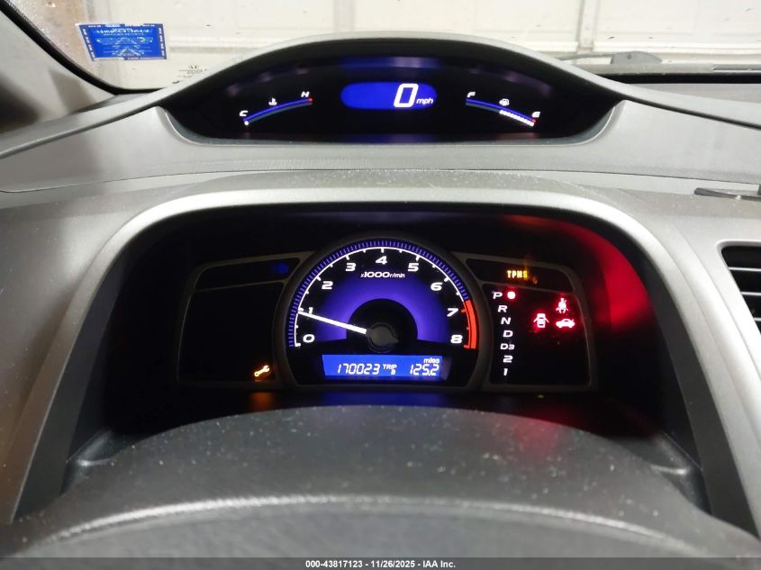 2009 Honda Civic Lx VIN: 19XFA165X9E036993 Lot: 43817123