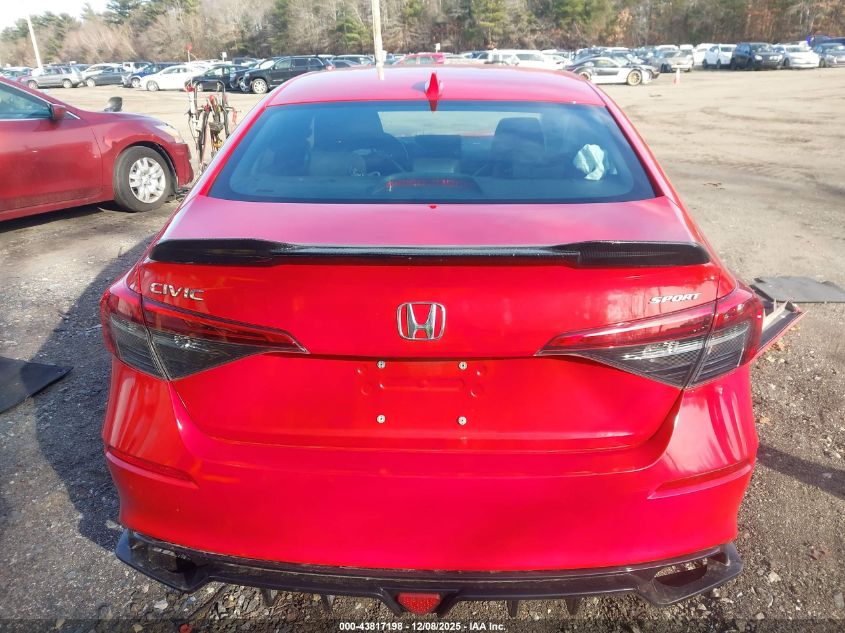 2022 Honda Civic Sport VIN: 2HGFE2F56NH599159 Lot: 43817198