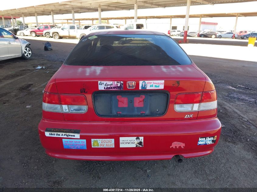 1999 Honda Civic Dx VIN: 1HGEJ6226XL037343 Lot: 43817214