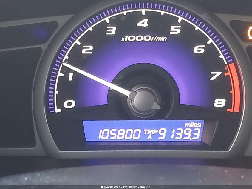 2009 Honda Civic Lx-S VIN: 2HGFA16659H327500 Lot: 43817247