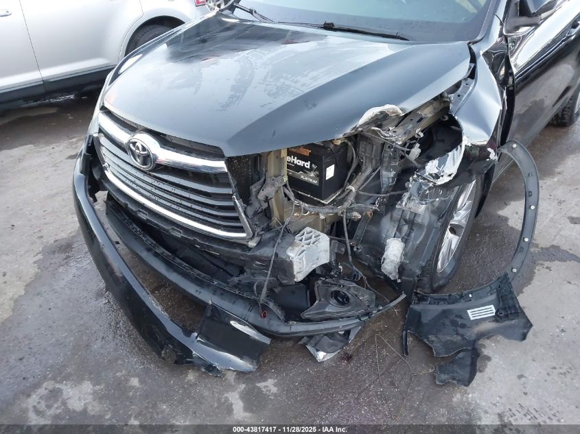 2015 Toyota Highlander Xle V6 VIN: 5TDJKRFH5FS133777 Lot: 43817417