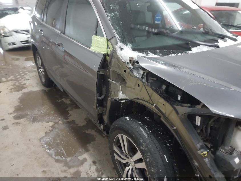 2017 Honda Pilot Ex-L VIN: 5FNYF6H50HB093006 Lot: 43817421