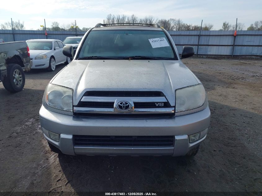 2005 Toyota 4Runner Sr5 V8 VIN: JTEBT14RX58027452 Lot: 43817483