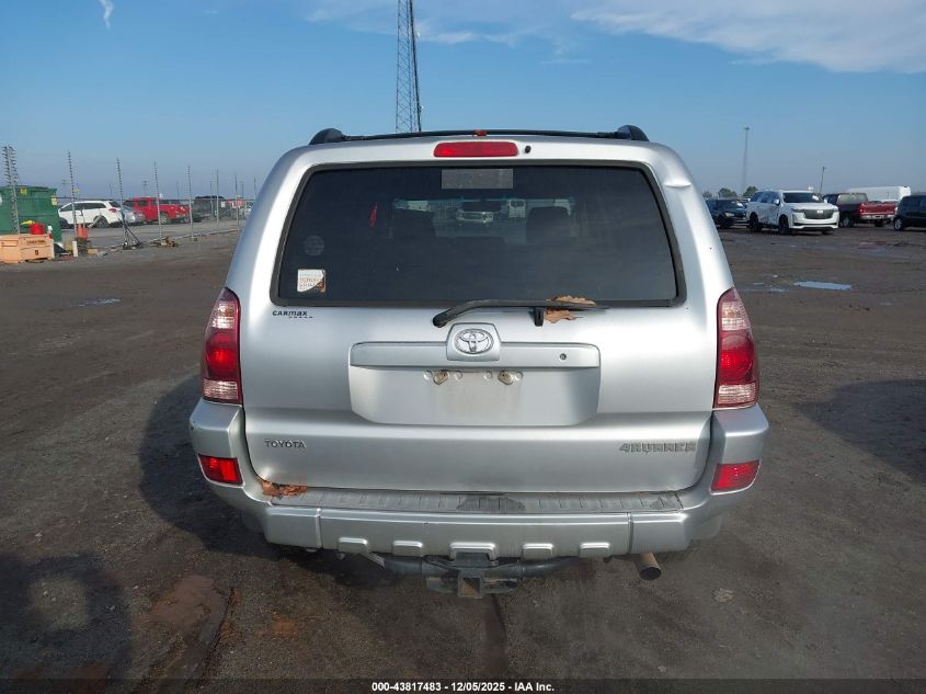 2005 Toyota 4Runner Sr5 V8 VIN: JTEBT14RX58027452 Lot: 43817483