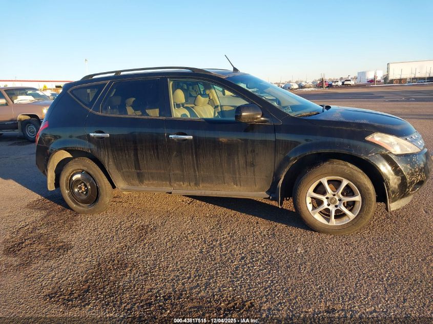 2004 Nissan Murano Sl VIN: JN8AZ08W44W337054 Lot: 43817515