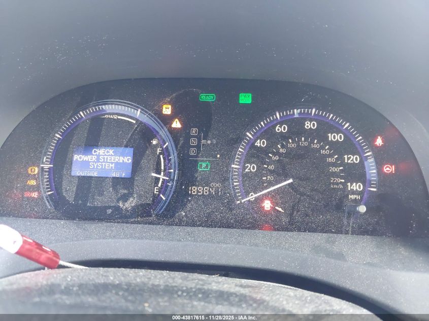 2010 Lexus Hs 250H Premium VIN: JTHBB1BA7A2013329 Lot: 43817615