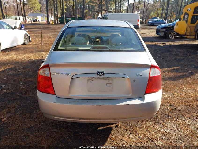 2006 Kia Spectra Ex/Lx/Sx VIN: KNAFE121265371838 Lot: 43817679
