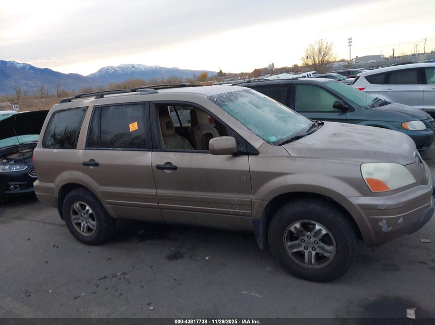 2003 Honda Pilot Ex-L VIN: 2HKYF18583H614907 Lot: 43817738