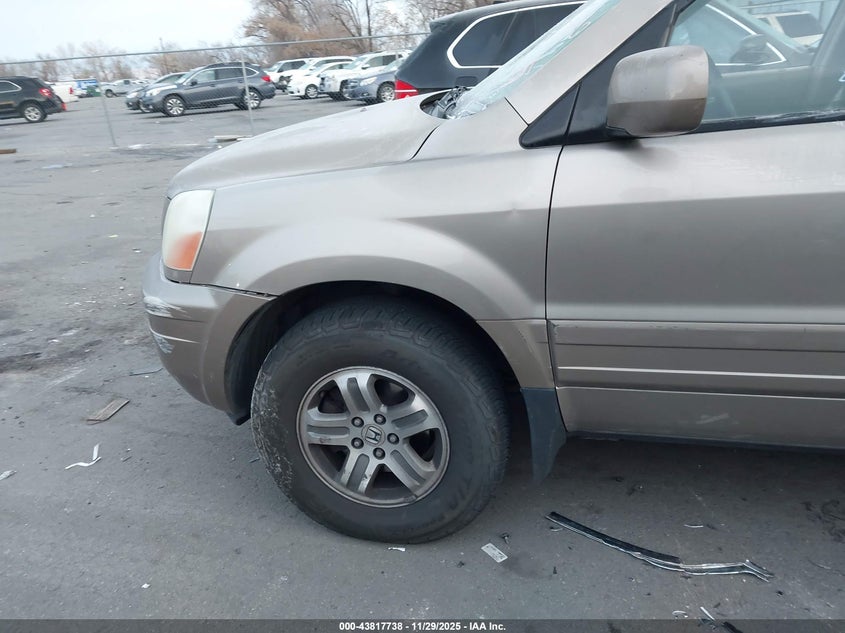 2003 Honda Pilot Ex-L VIN: 2HKYF18583H614907 Lot: 43817738