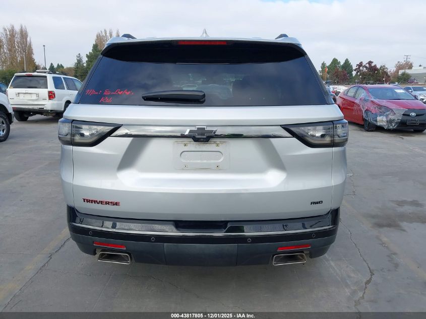 2018 Chevrolet Traverse Premier VIN: 1GNEVJKW0JJ214763 Lot: 43817805