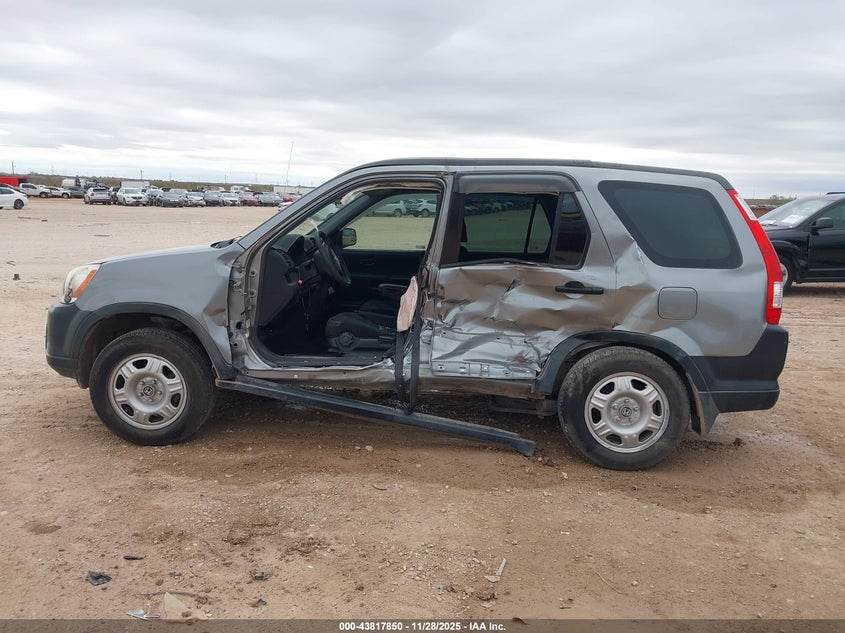 2006 Honda Cr-V Lx VIN: JHLRD685X6C001570 Lot: 43817850