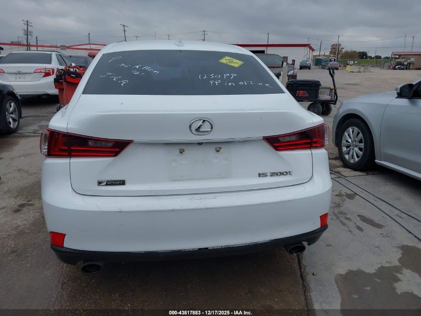 2016 Lexus Is 200T VIN: JTHBA1D28G5016563 Lot: 43817883