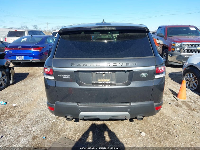 2016 Land Rover Range Rover Sport 3.0L V6 Supercharged Hse VIN: SALWR2VF3GA574307 Lot: 43817961