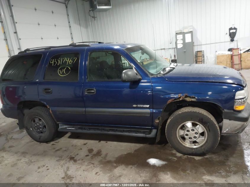2002 Chevrolet Tahoe Ls VIN: 1GNEK13Z22J280685 Lot: 43817967