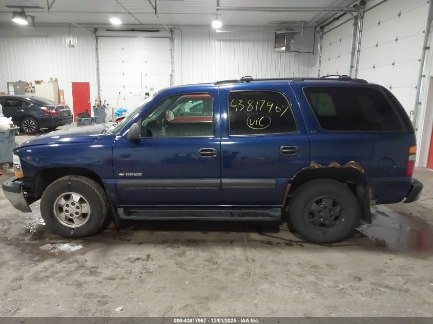 2002 Chevrolet Tahoe Ls VIN: 1GNEK13Z22J280685 Lot: 43817967