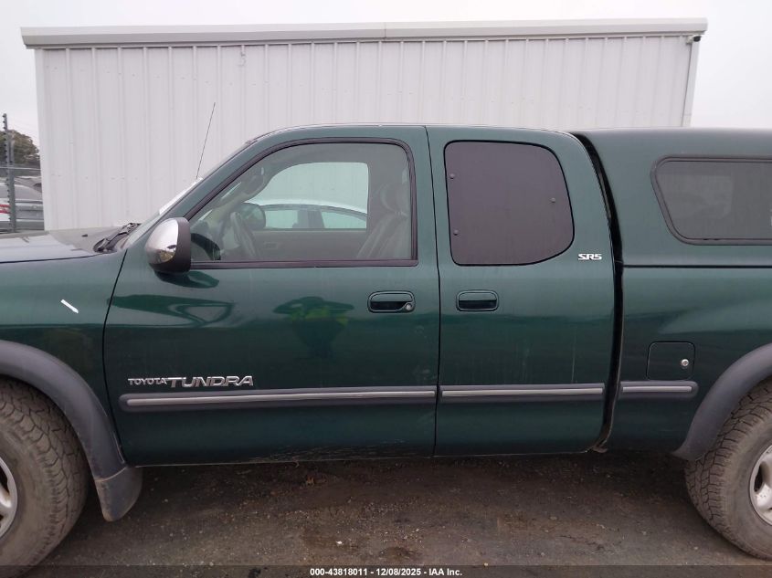 2000 Toyota Tundra Sr5 V8 VIN: 5TBRT341XYS015366 Lot: 43818011