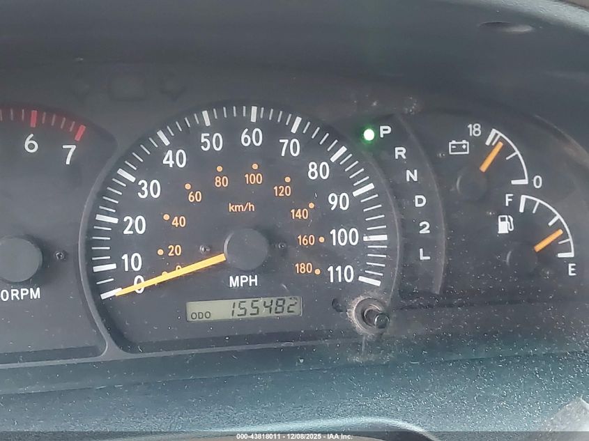 2000 Toyota Tundra Sr5 V8 VIN: 5TBRT341XYS015366 Lot: 43818011