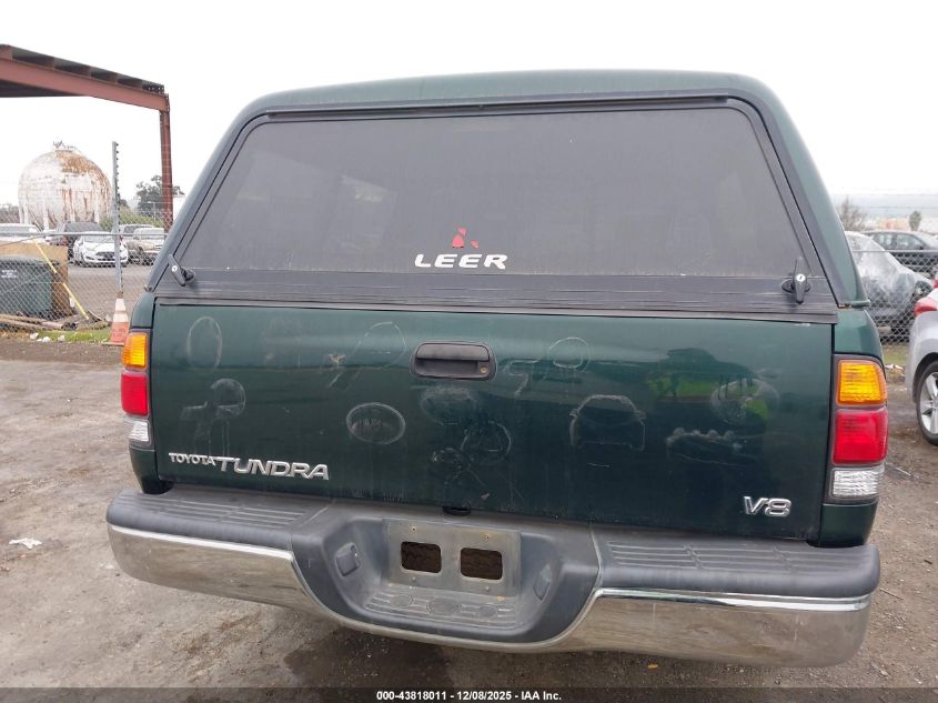 2000 Toyota Tundra Sr5 V8 VIN: 5TBRT341XYS015366 Lot: 43818011