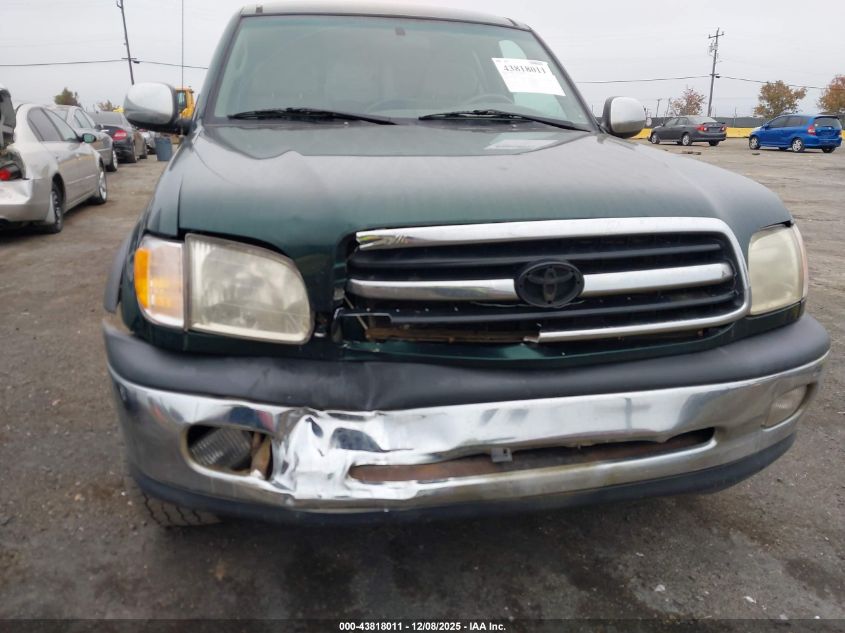 2000 Toyota Tundra Sr5 V8 VIN: 5TBRT341XYS015366 Lot: 43818011