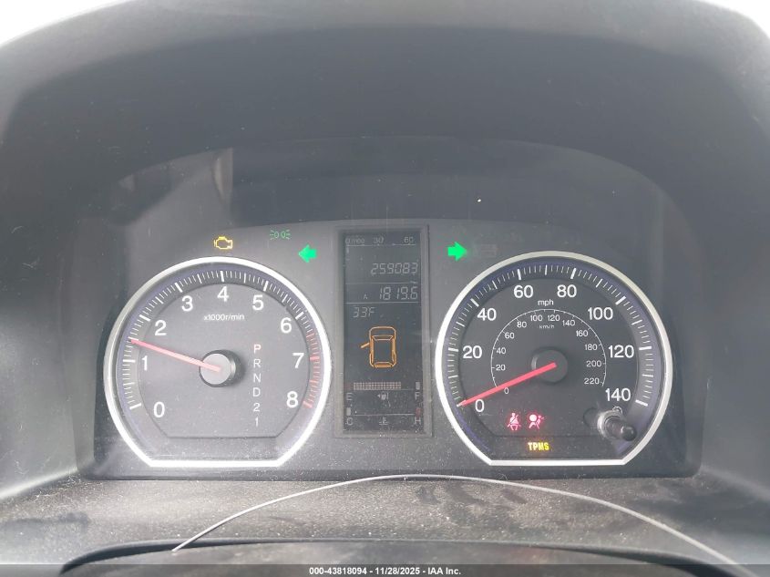 2009 Honda Cr-V Ex VIN: 5J6RE38519L013999 Lot: 43818094