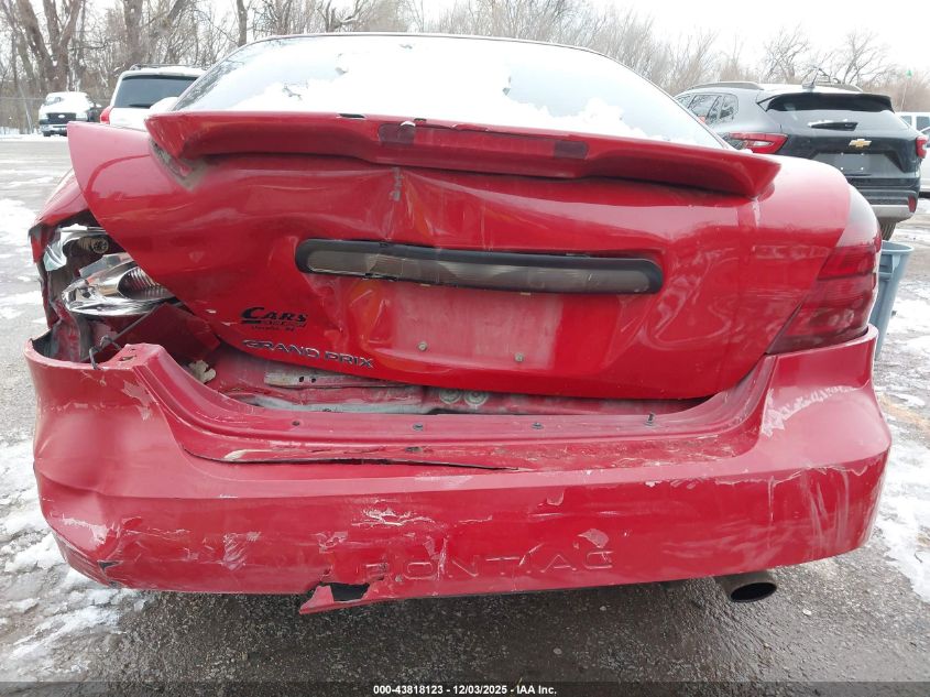 2007 Pontiac Grand Prix VIN: 2G2WP552371193258 Lot: 43818123