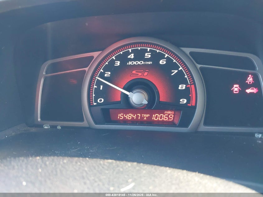 2008 Honda Civic Si/Si Mugen VIN: 2HGFA55548H706177 Lot: 43818145