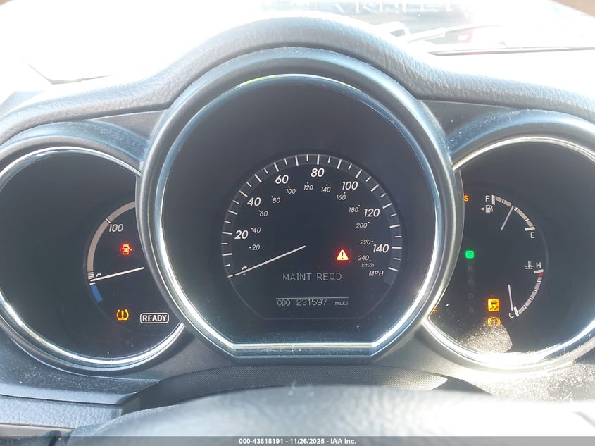 2007 Lexus Rx 400H VIN: JTJGW31U272001985 Lot: 43818191