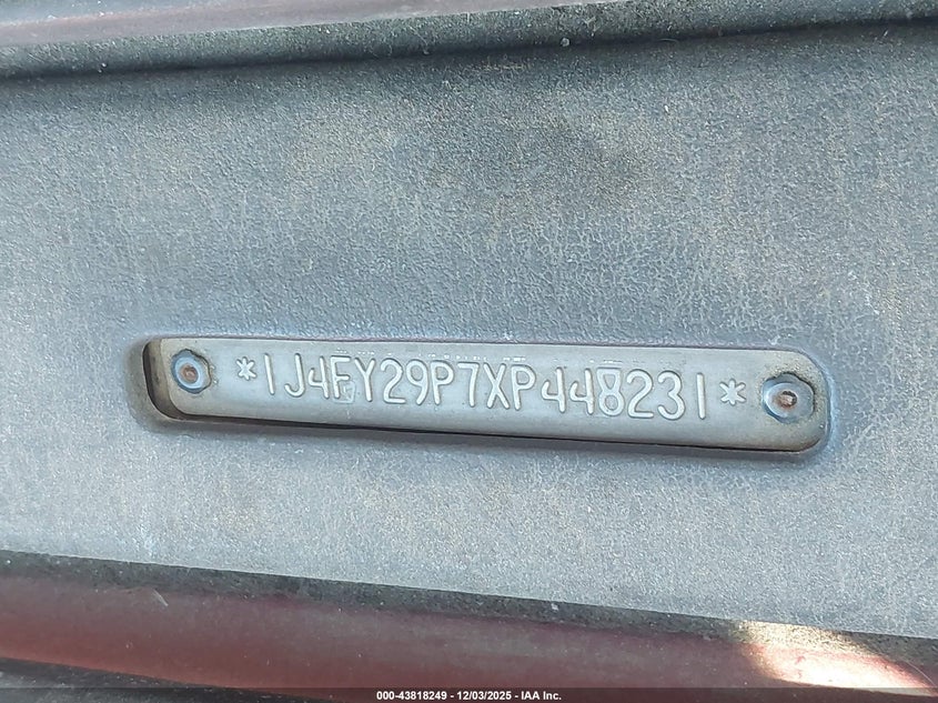 1J4FY29P7XP448231 1999 JEEP WRANGLER photo no. 9