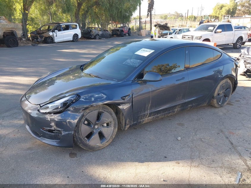 2022 Tesla Model 3 Long Range Dual Motor All-Wheel Drive VIN: 5YJ3E1EB0NF359534 Lot: 43818320