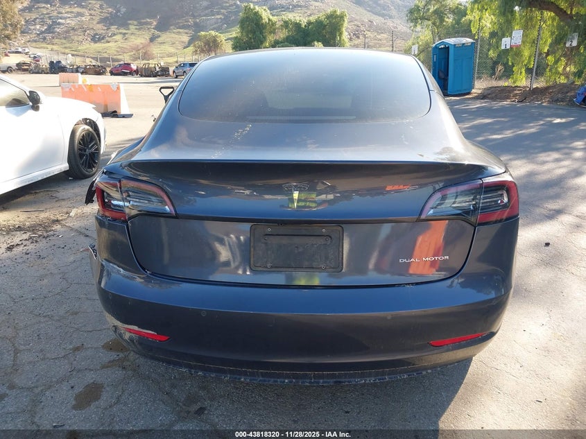 2022 Tesla Model 3 Long Range Dual Motor All-Wheel Drive VIN: 5YJ3E1EB0NF359534 Lot: 43818320