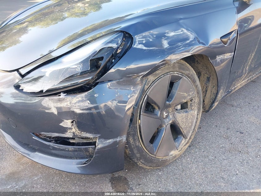 2022 Tesla Model 3 Long Range Dual Motor All-Wheel Drive VIN: 5YJ3E1EB0NF359534 Lot: 43818320